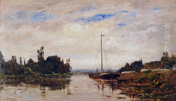 Peniche Amarree Oil Painting by Hippolyte Camille Delpy