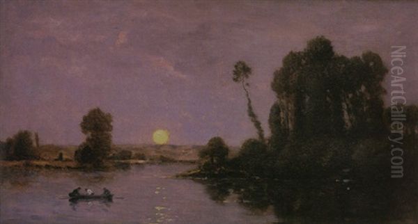 Claro De Luna Oil Painting by Hippolyte Camille Delpy