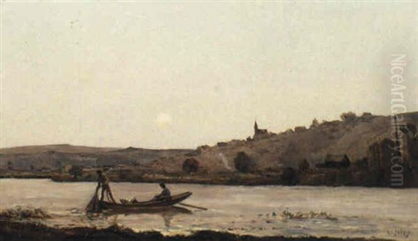 Bords De L'oise Oil Painting by Hippolyte Camille Delpy