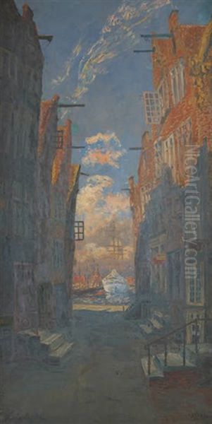 Amsterdam Oil Painting by Willem Delsaux