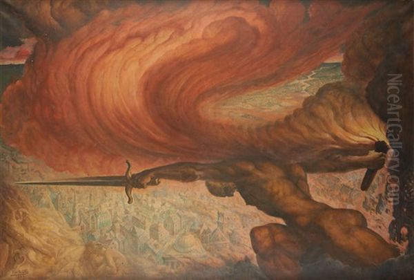 La Force Oil Painting by Jean Delville