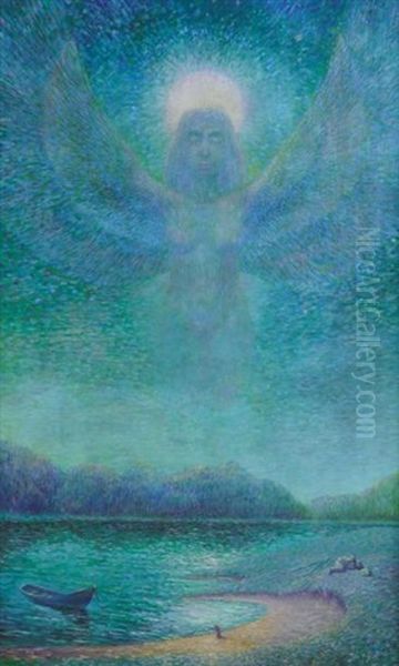 Le Repos, La Nuit by Jean Delville