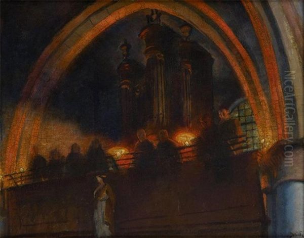 La Chorale Oil Painting by Jean Delville