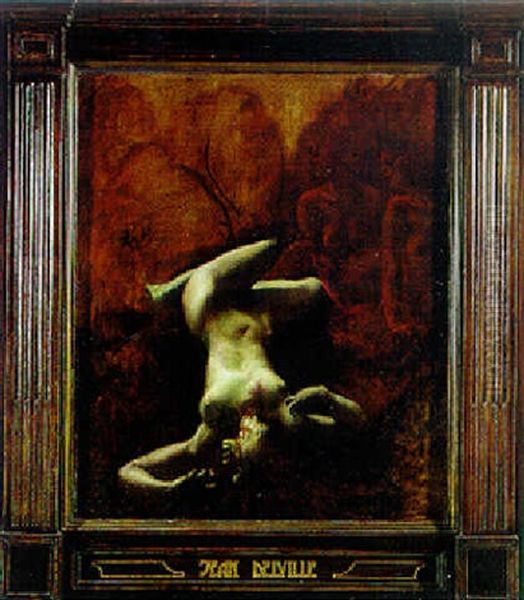 Le Crime Oil Painting by Jean Delville