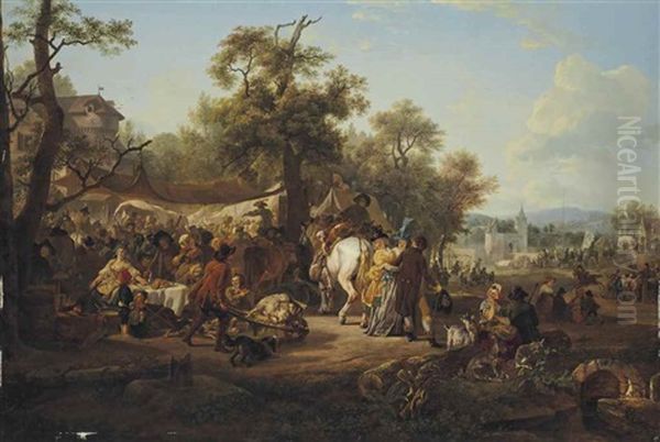 La Foire Aux Bestiaux by Jean-Louis Demarne