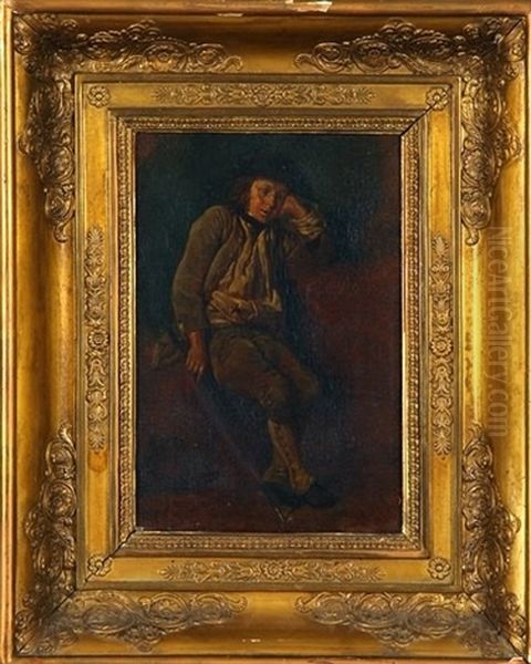 Le Jeune Montagnard Oil Painting by Jean-Louis Demarne