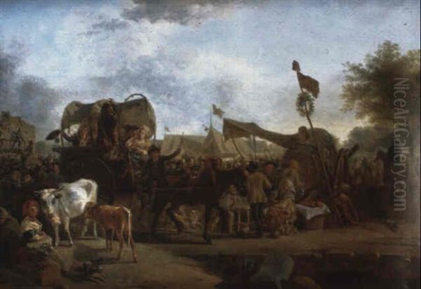 Scene Pastorale Oil Painting by Jean-Louis Demarne