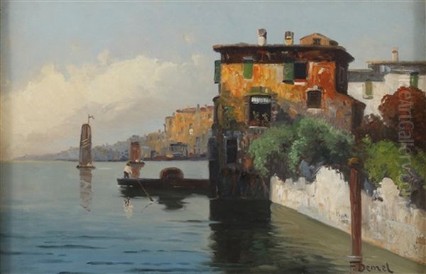 Venedig Oil Painting by Franz (August Waidhofer) Demel