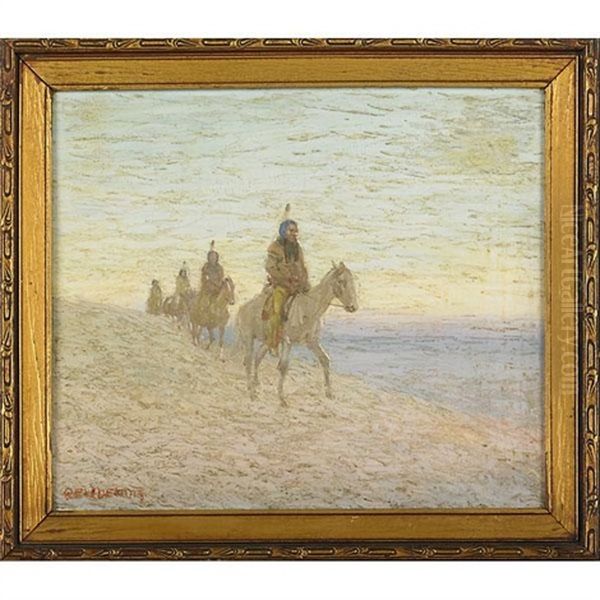 The Snow Trail Oil Painting by Edwin Willard Deming