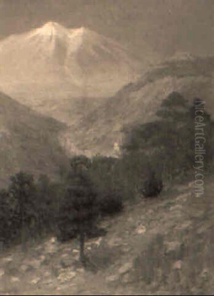 San Francisco Peaks Oil Painting by Edwin Willard Deming