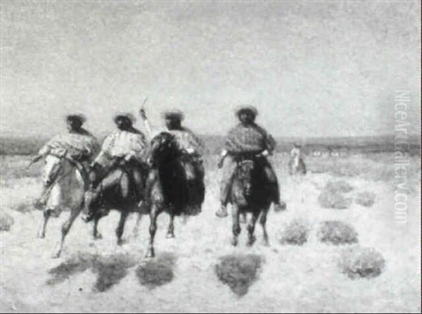 Mexican Riders Oil Painting by Edwin Willard Deming