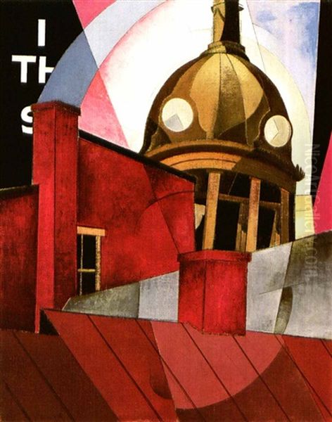 Welcome To Our City Oil Painting by Charles Demuth