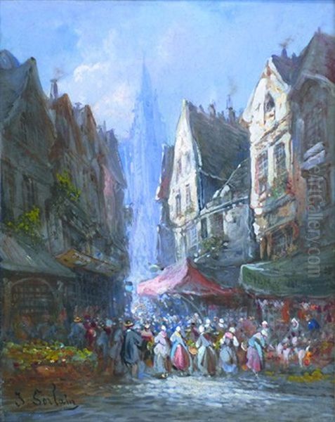 Rouen Oil Painting by Paul Denarie