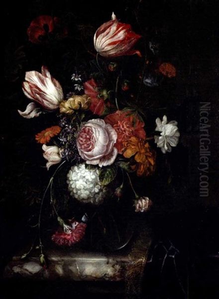 Blumenstilleben Oil Painting by Isaac Denies