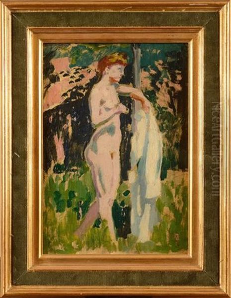 Etude De Nu De Profil Oil Painting by Maurice Denis