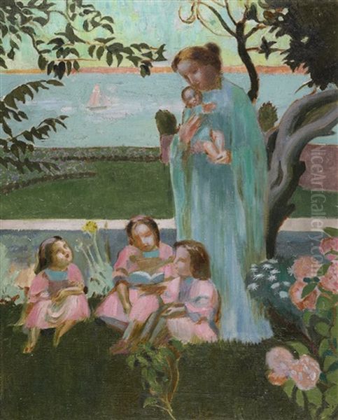 Soir D'ete (version 4) Oil Painting by Maurice Denis