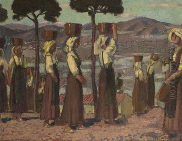 Paysannes De Monte-cassino Oil Painting by Maurice Denis