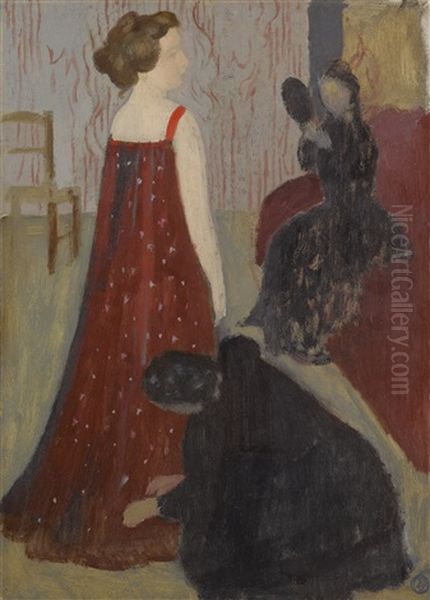 L'essayage Oil Painting by Maurice Denis