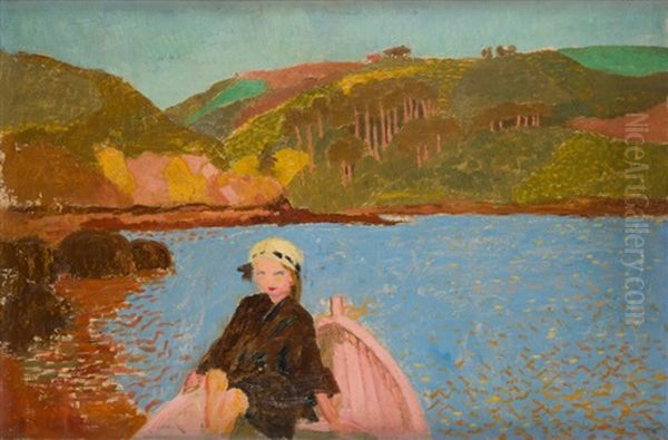 Vue Prise Du Yaudet Ou Sur La Riviere De Lannion, 1912 Oil Painting by Maurice Denis