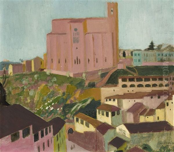 San Domenico De Sienne (quartier Des Tanneurs) Oil Painting by Maurice Denis