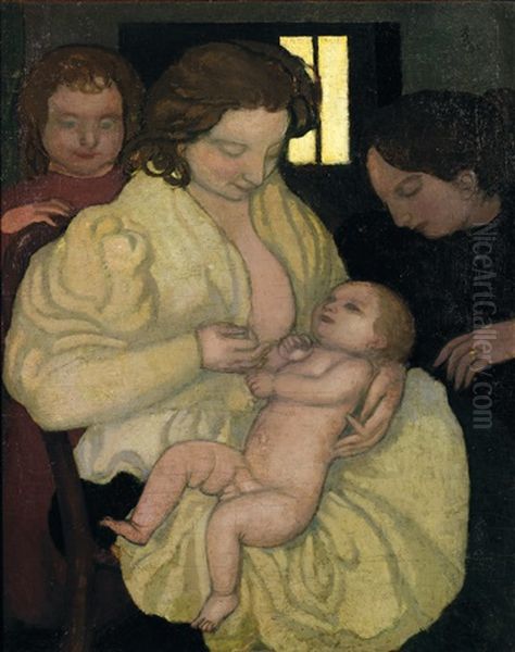 Bonheur Maternel Oil Painting by Maurice Denis