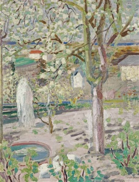 Arbres A La Vasque Oil Painting by Maurice Denis