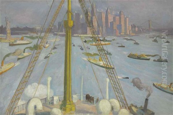 Le Port De New York Oil Painting by Maurice Denis