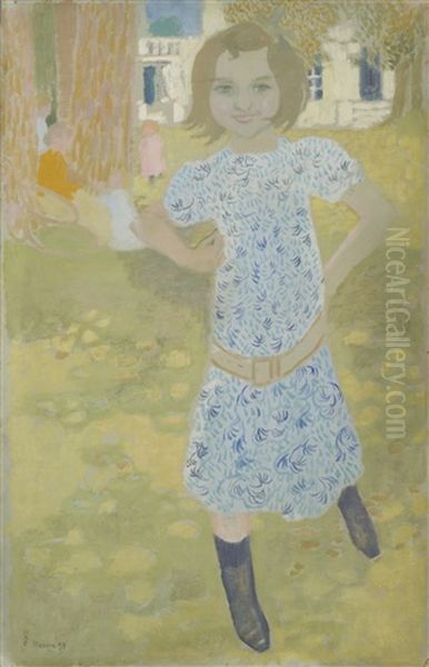 Portrait De Jacqueline Fontaine Oil Painting by Maurice Denis