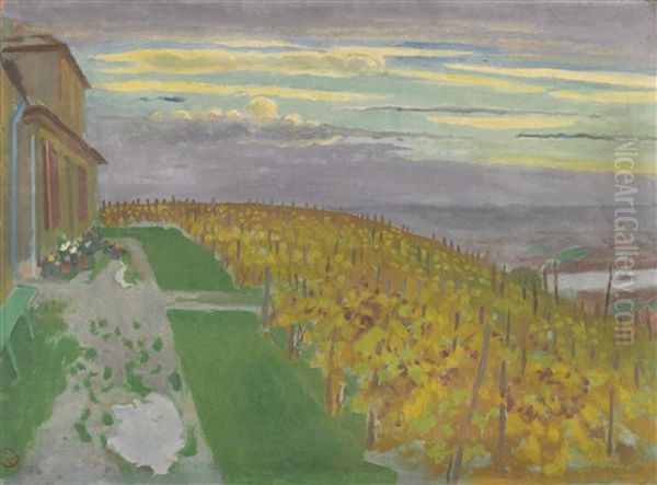 Vignes A Bessan - Recto Pont De Bordeaux - Verso by Maurice Denis