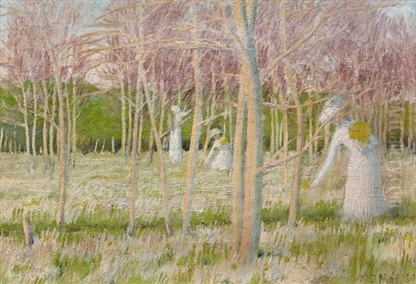 Le Bois Aux Jonquilles Oil Painting by Maurice Denis