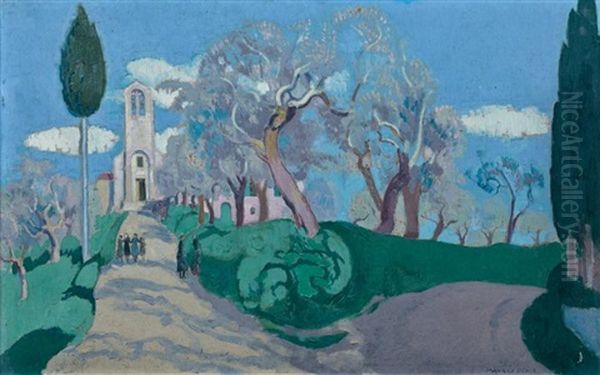 Santa Regina, Campagne De Sienne Oil Painting by Maurice Denis