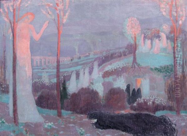 Noli Me Tangere (sketch) Oil Painting by Maurice Denis