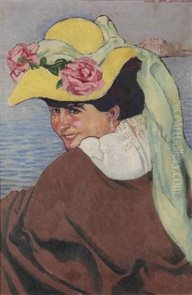 Portrait De Mme Genet, Sur Le Trieux Oil Painting by Maurice Denis