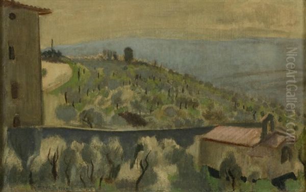 La Maison De L'ermit A Assise by Maurice Denis