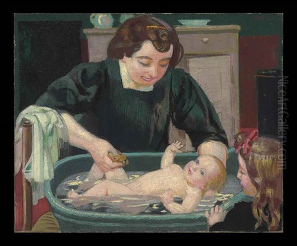 Le Bain (de Madeleine) Oil Painting by Maurice Denis