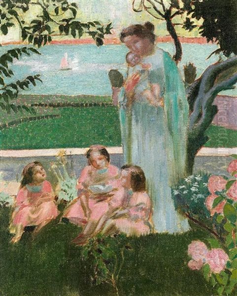 Soir D'ete (1) Oil Painting by Maurice Denis