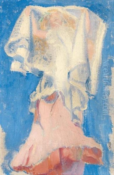 Sans Titre (preparatory Study For L'allegorie De La Poesie) Oil Painting by Maurice Denis