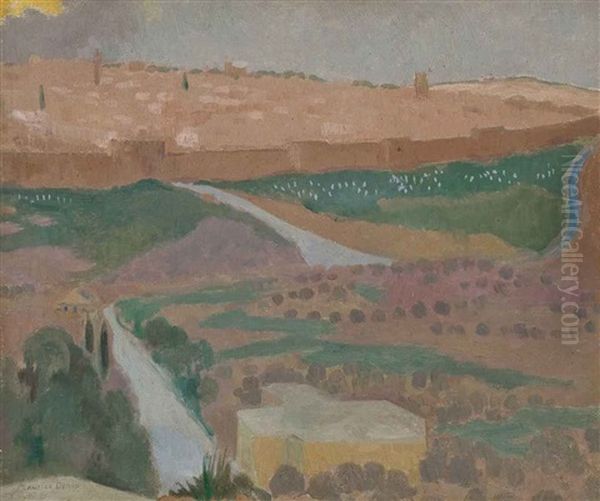 Avila, Vue D'une Partie De La Ville Et Des Remparts Oil Painting by Maurice Denis