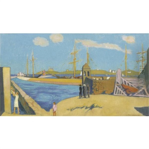 Roscoff Vue De La Tourelle Marie Stuart, Au Fond La Chapelle Sainte Barbe Oil Painting by Maurice Denis