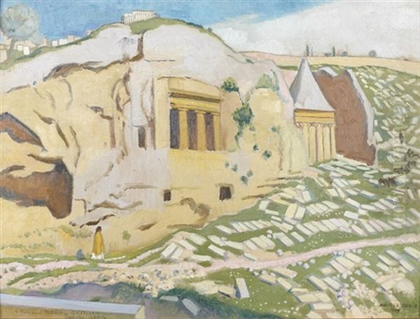 Vue De Temples Oil Painting by Maurice Denis