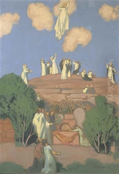 L'assomption Sur Le Tertre De La Clarte Oil Painting by Maurice Denis