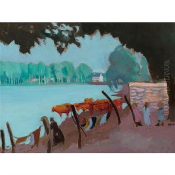 L'etang De Rosporden Oil Painting by Maurice Denis