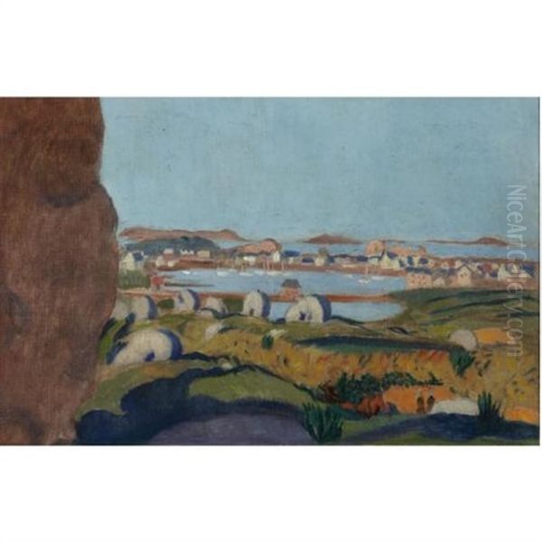 Port De Ploumanach, Vue D'ensemble Oil Painting by Maurice Denis