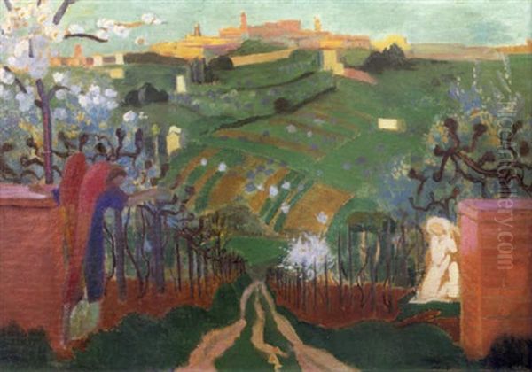 Annonciation A Santa Bonda Oil Painting by Maurice Denis