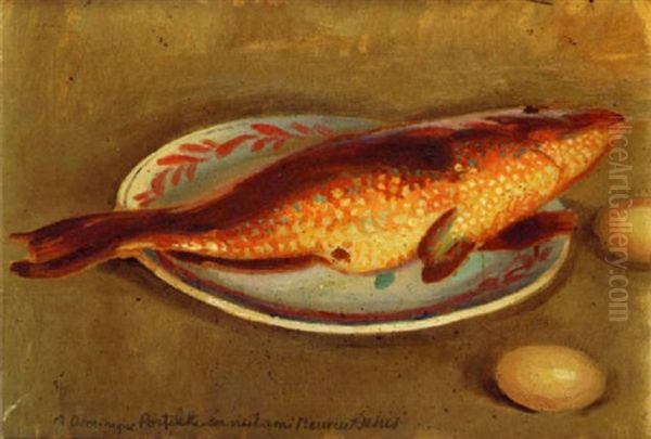 Poisson Et Oeufs Oil Painting by Maurice Denis