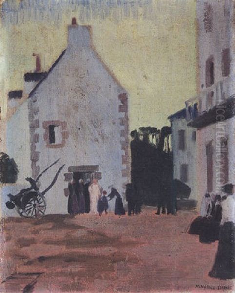 La Visite En Bretagne Oil Painting by Maurice Denis