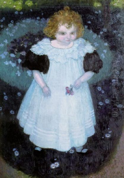 Portrait De Jacqueline Fontaine Oil Painting by Maurice Denis