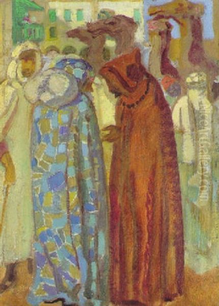 Le Marchand Bleu Oil Painting by Maurice Denis