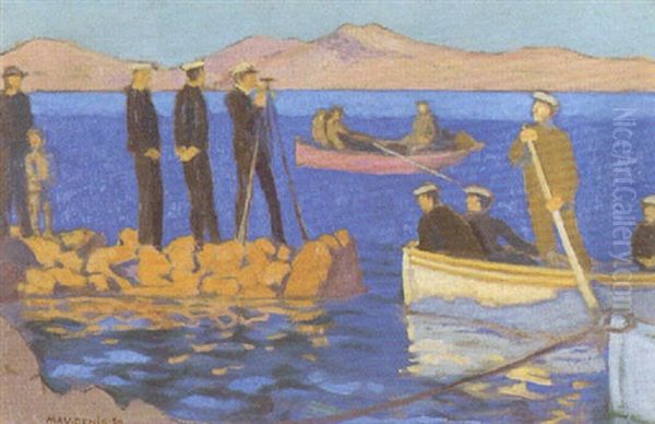 Marins De Salamine Oil Painting by Maurice Denis