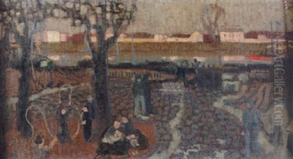 Le Port Du Pecq Oil Painting by Maurice Denis